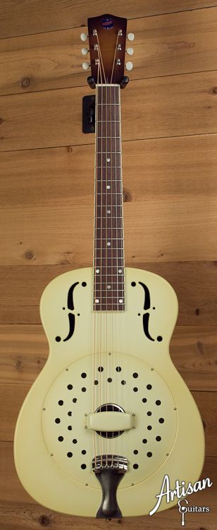 National ResoPhonic NRP Collegian Resonator in Galaxy Vintage White 
