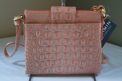 195 Brahmin Mojito Organizer Cross Body Bag Light Pink  