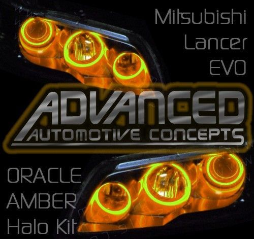 Mitsubishi Lancer EVO Headlight hid HALO Demon Eyes Kit  