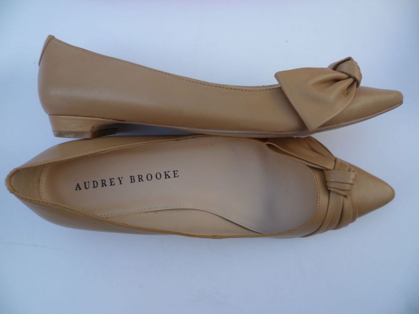 AUDREY BROOKE LADIES DRESS SHOES LIGHT NATURAL SIZE 9.5M  