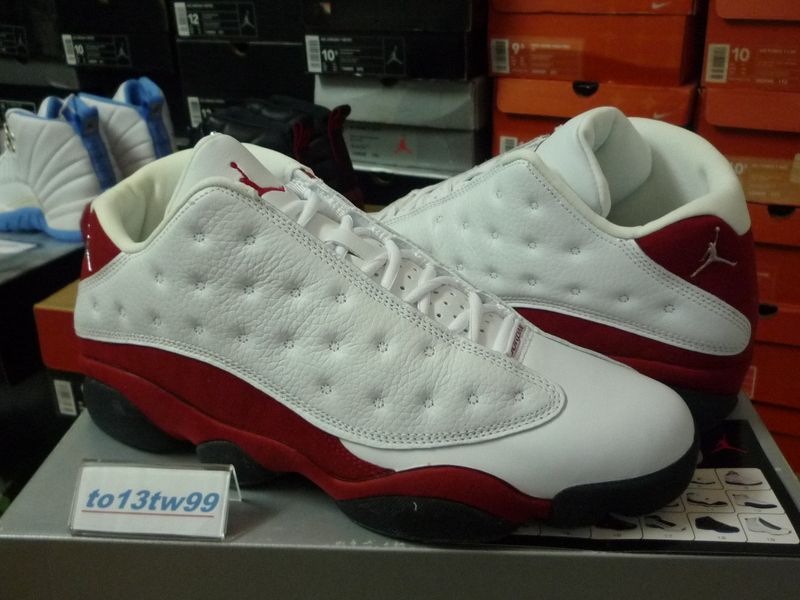 2005 AIR JORDAN XIII 13 RETRO LOW WHITE RED SAMPLE PE SZ 10 DS XI 11 