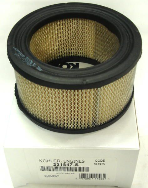   Kohler 231847 S / 231847 Air Filter K161 K181 087206443961  