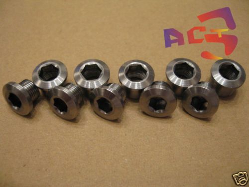 10pcs Titanium / Ti Bolt & Nut for crankset chainring  