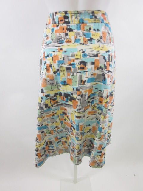 WOMAN Multicolored Print A Line Skirt Sz 18W  