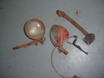 SUPER A FARMALL TRACTOR LIGHTS & BRACKETS IHC SUPER A A  