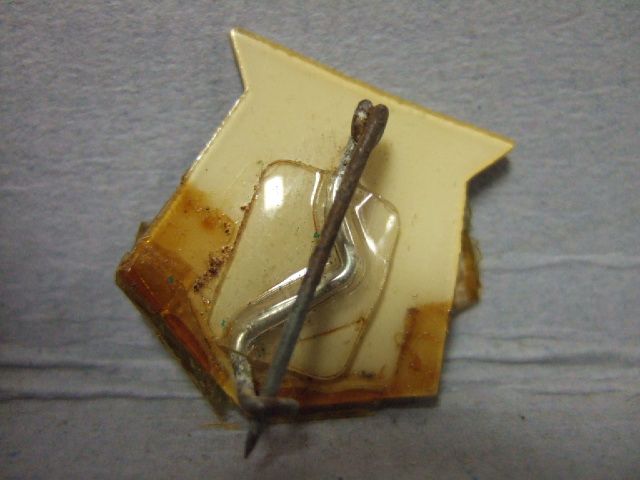 WWII NAVY Civilian Combat Service Celluloid Sheild PIN  