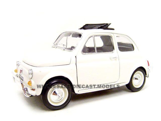 1968 FIAT 500 L WHITE 118 DIECAST MODEL  