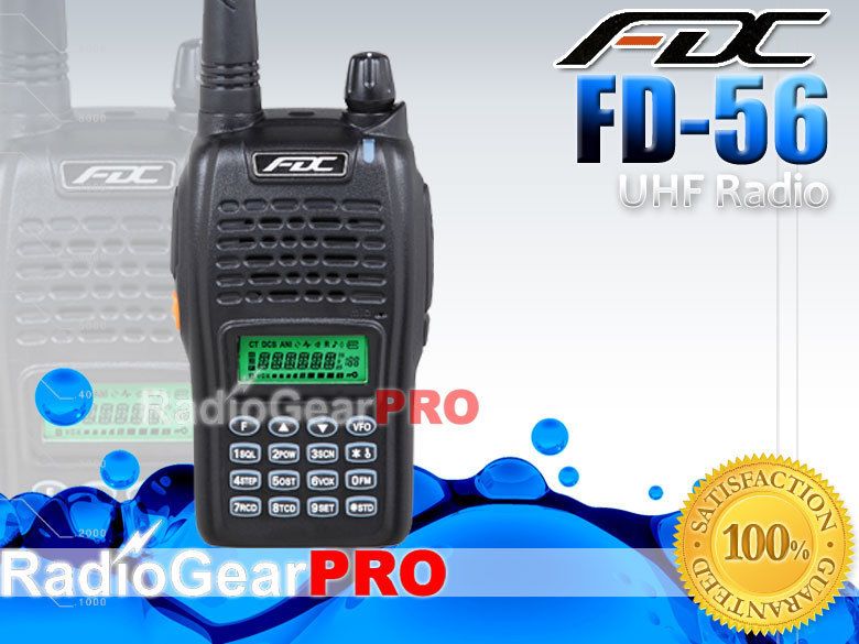 FDC FD 56 UHF 400 470Mhz VOX ham radio + PTT earpiece  