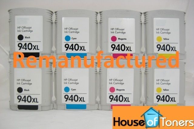 HP 940XL C4906A Black C4907A Cyan C4908A Magenta C4909A Yellow Ink 