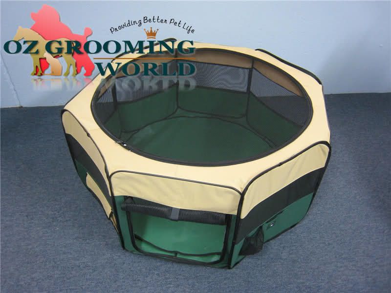 Fabric Puppy Pen Kennel Crate Enclosure Dog Rabbit Cat  