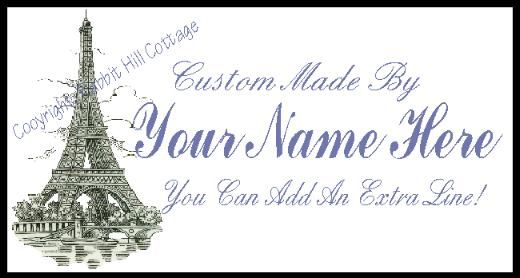   text (such as your Name, Company, etc.) for $1.00 extra per sheet