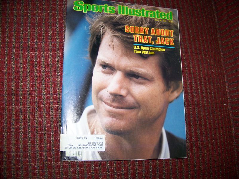 SPORTS ILLUSTRATED JUNE 28, 1982    K CS TOM WATSON  