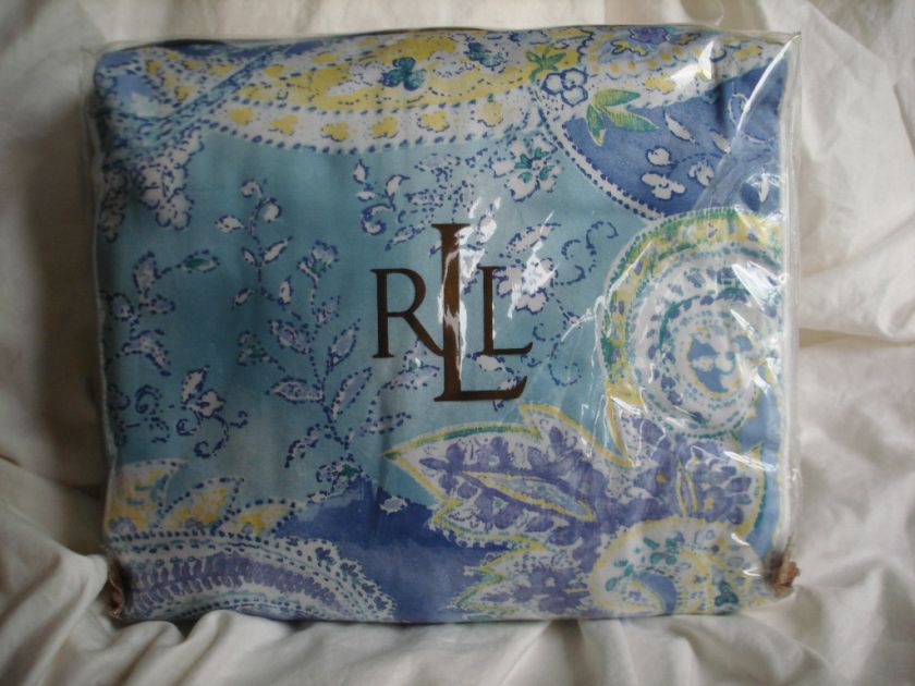   Ralph Lauren Jamaica BLUE QUEEN duvet cover NIP 028828117472  