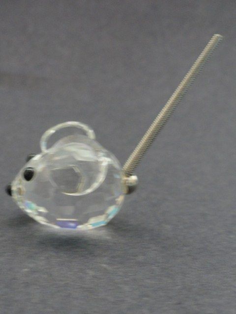 SWAROVSKI CRYSTAL MOUSE WITH METAL TAIL 80739 RETIRED  