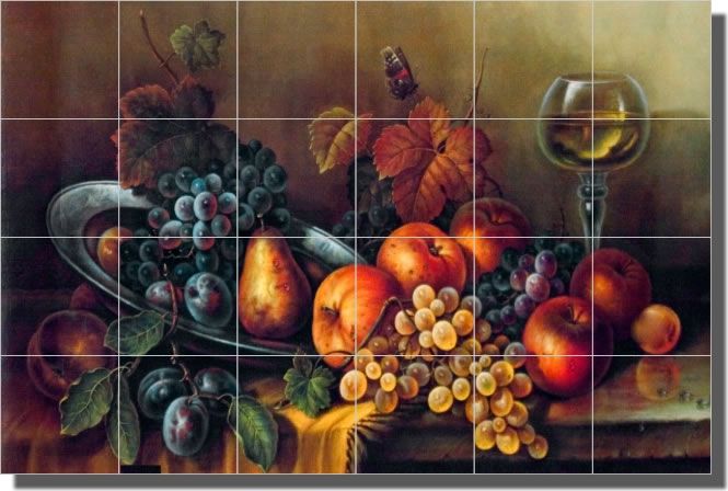 Pila Fruit Still Life Kitchen Ceramic Tile Mural Art  