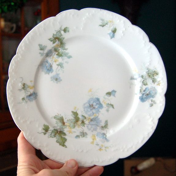 estate treasure lovely william guerin co france limoges blue floral