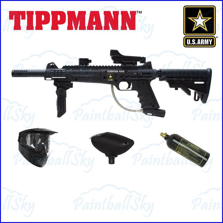   Tippmann Carver One Attack Edition Paintball Marker W/ Goggle  