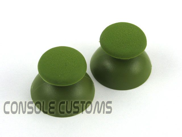 NEW Playstation 3 DARK GREEN Replacement Controller Thumbsticks set 