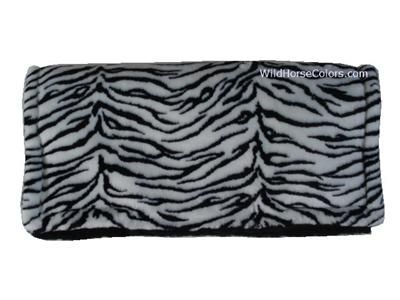 ZEBRA Western Fleece Saddle Pad Blanket 32x 32 NEW made in USA 