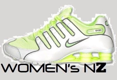 NIKE SHOX NZ WOMENs RUNNING WHITE LIQUID LIME COOL GREY BRAND NEW IN 