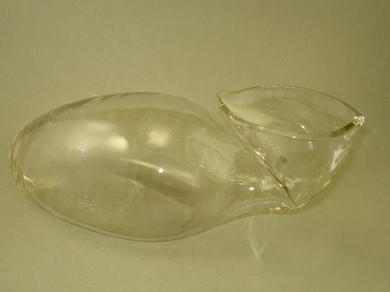 ANTIQUE MEDICAL GLASS FEMALE WOMAN URINAL INVALID  