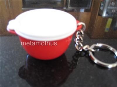 Tupperware Mega Thatsa Bowl Keychain Red NEW  