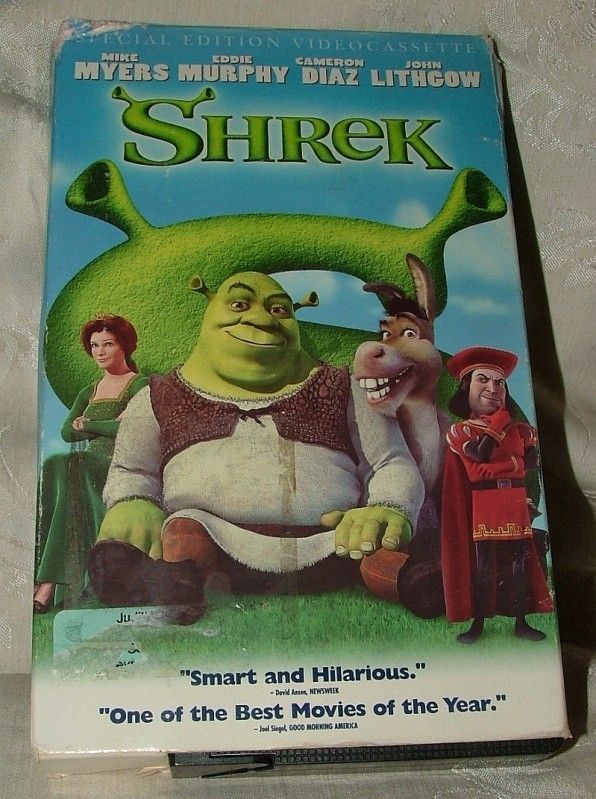 SHREK 2001 Special Edition VHS Tape  