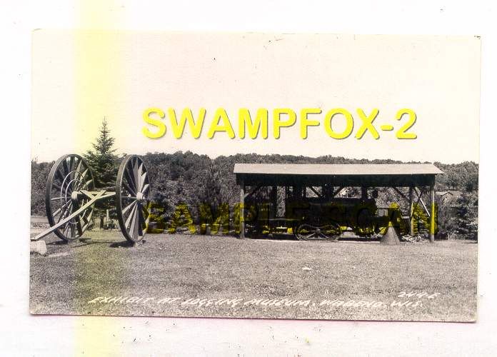 Exhibit At Logging Museum Wabeno WISCONSIN *OLD B/W REAL PHOTO*  