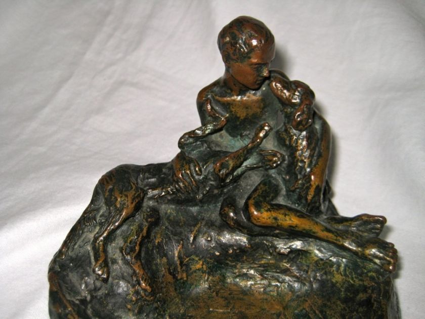 Antique William Meyerowitz Bronze Jewish Art Sculpture  