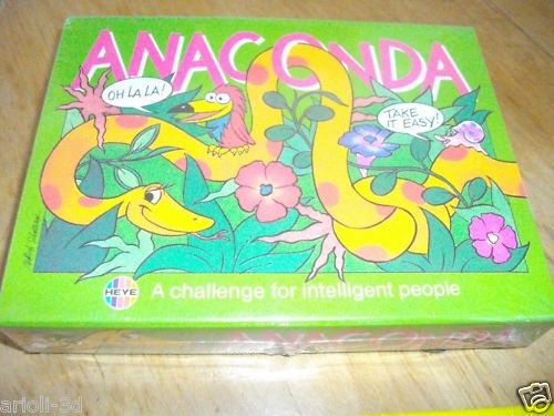 ANACONDA VERY RARE VINTAGE GAME BY HEYE NEW SEALED  