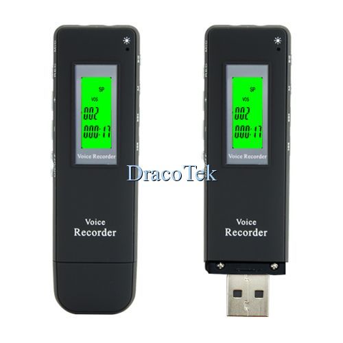 Digital Voice and Telephone Recorder (2GB Memory + USB Drive 