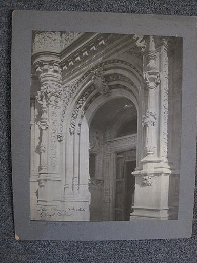 Burrage House Entryway Photo, Boston, MA   c. 1899  