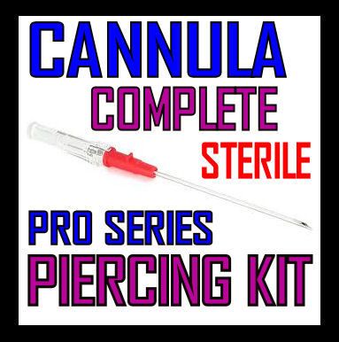 PRO STERILE Cannula Piercing Kit   Hoop   NOSTRIL NOSE  