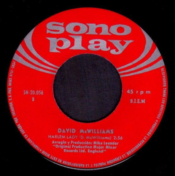 DAVID McWILLIAMS   SPAIN 7 1967   DAYS PEARLY SPENCER  