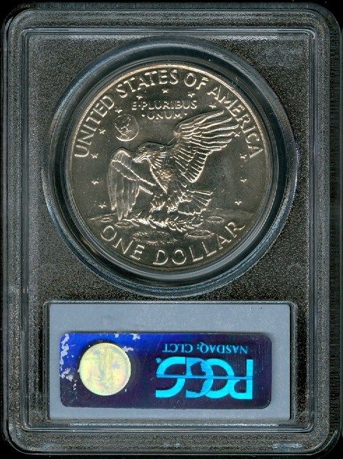 1973 D IKE $1 DOLLAR PCGS MS65+ RARE IN SERIES .  