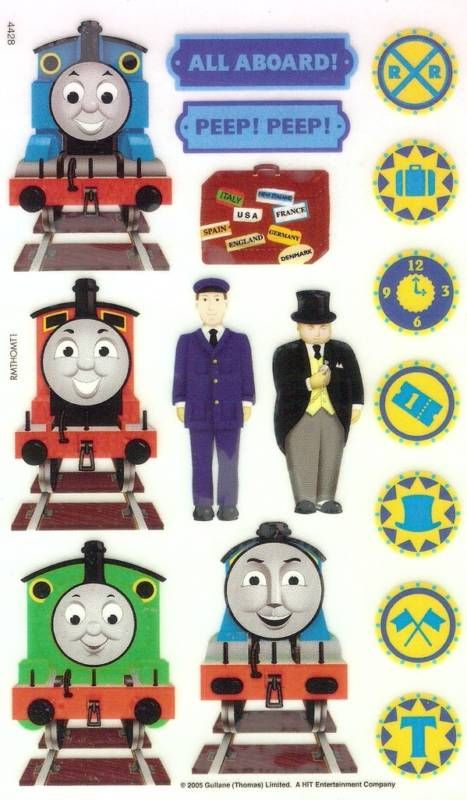 Sandylion THOMAS & FRIENDS *2 Maxi Sheets* Rub On  