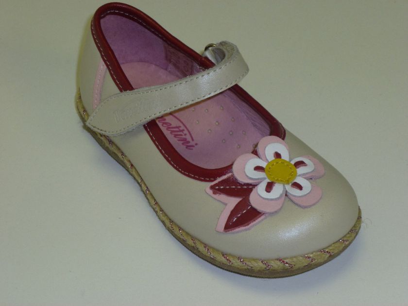 GIRLS VENETTINI IVORY MARY JANE SHOES SIZES 25 27 29   