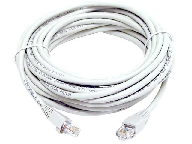WHITE 100 FEET RJ45 CAT5 CAT5E LAN NETWORK CABLE 100FT ROUTER SWITCH 