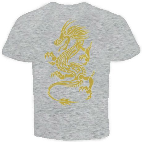 Gold Dragon tattoo chinese Asian New T shirt MMA UFC  