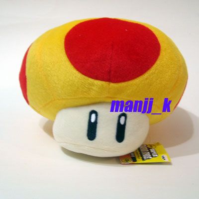 NEW 17cm Super Mario Plush Doll Figure Orange Mushroom  