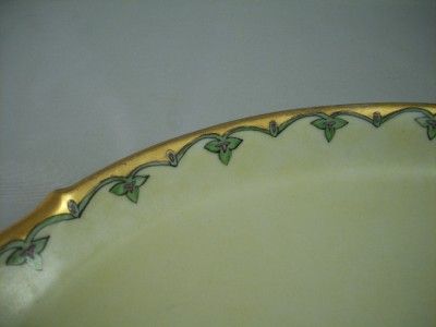 Oval Platter Leaf Design VINTAGE UC Limoges France NEAT  