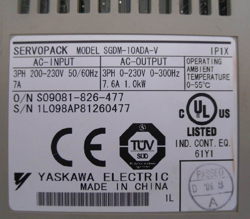 YASKAWA Servopack SGDM 10ADA V SGDM10ADAV Free Ship  