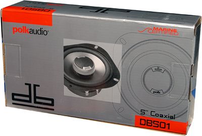 NEW POLK AUDIO DB501 5 270w 2 WAY CAR STEREO SPEAKERS COAXIAL MARINE 