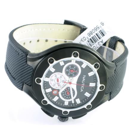 Nautica Men Watch NCS 100 Leather Fashion Xpress A37005G  