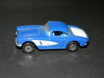 VINTAGE 1982 MATCHBOX 1962 CORVETTE BLUE EX  