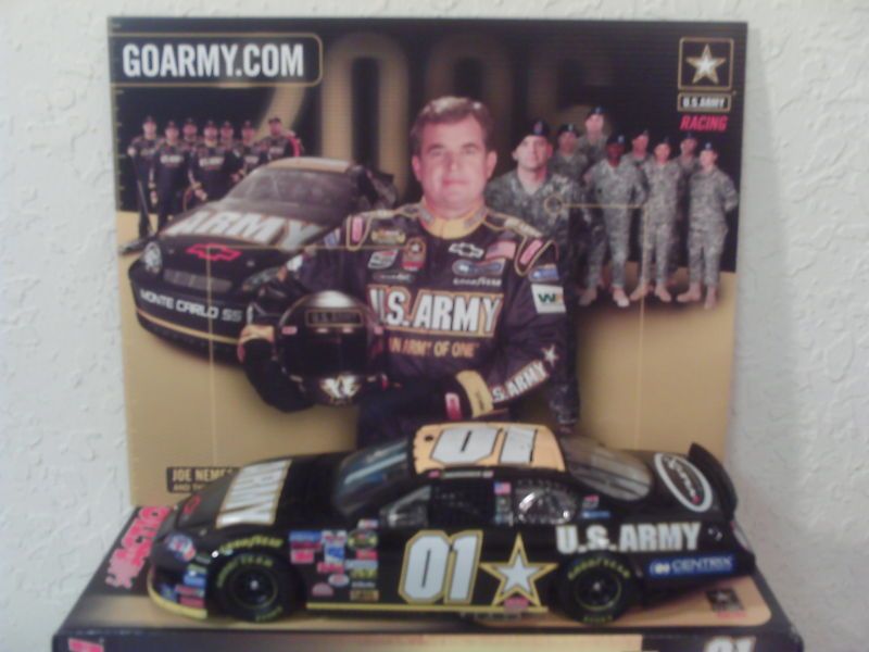   Joe Nemechek 01 US ARMY 1/24 Action Platinum NASCAR diecast  