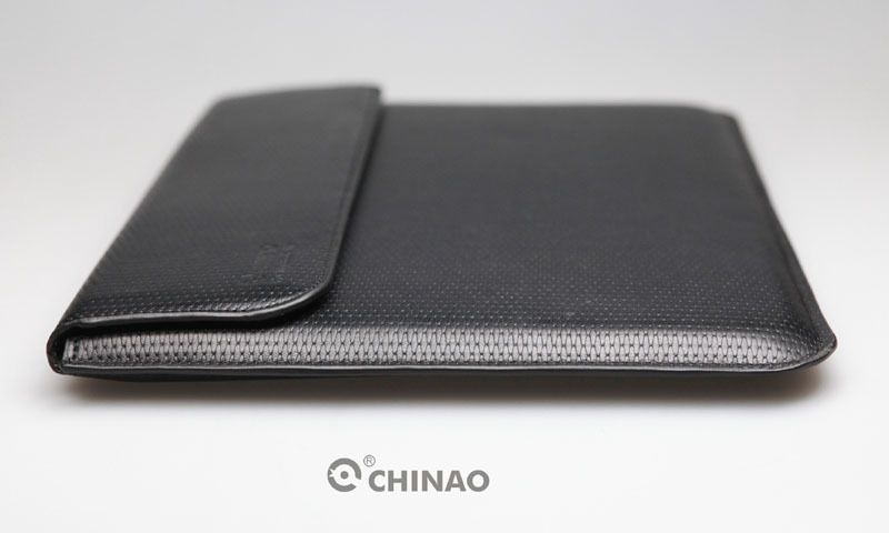 CHINAO Apple MacBook Air 11.6 Black Textured Leather Sleeve Case 