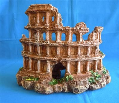 Aquarium Decoration 11.5 Colosseum Ornament @ Reptile Fresh or Marine 