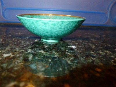 GUSTAVSBERG ARGENTA SILVER OVERLAY BOWL MADE IN SWEDEN Lily of the 