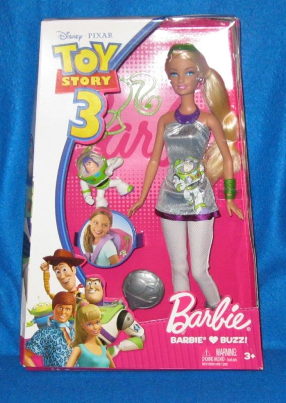 DISNEY TOY STORY 3 BARBIE LOVES BUZZ BARBIE DOLL NEW  